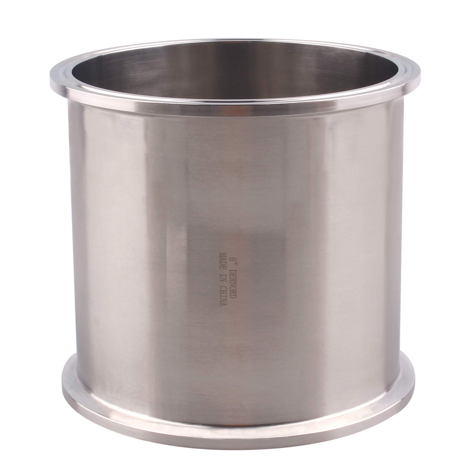 304 Stainless Steel Sanitary Spool Tube with Tri Clamp Ends - 6 Inch Seamless Round Tubing for Food, Beverage & Pharmaceutical Industries (152mm Length) - Perfect for Hygienic Fluid Transfer in Dairy, Brewing & Medical Applications
