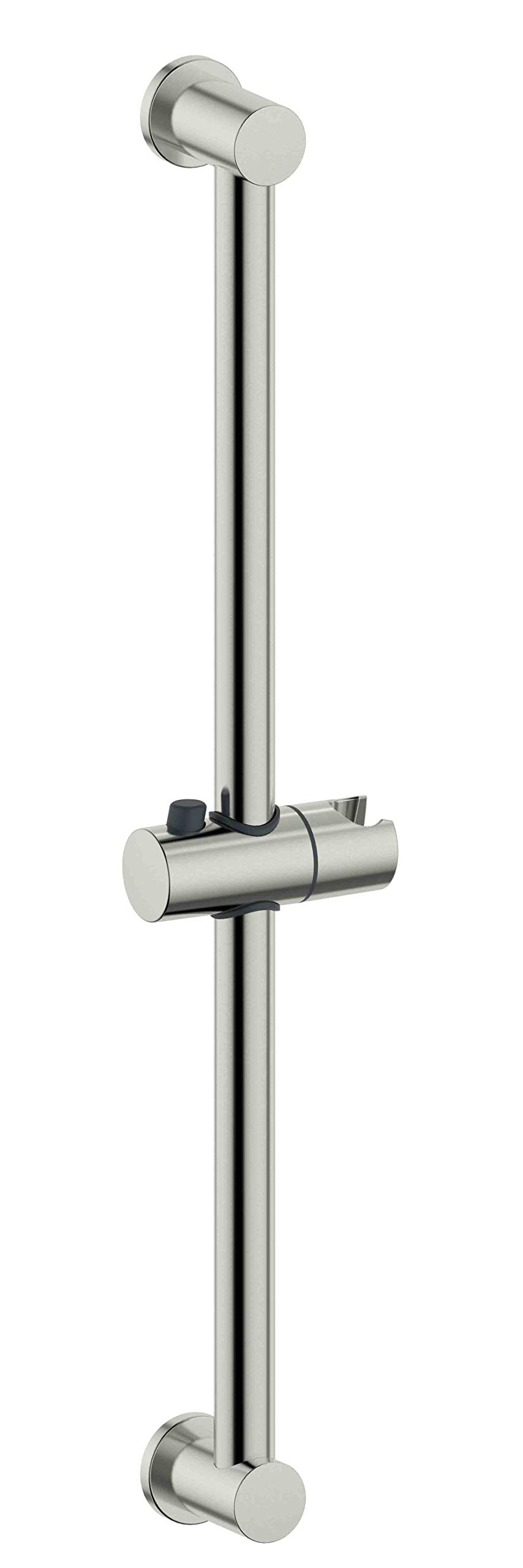 22 Inch Adjustable Shower Slider Bar with Handheld Shower Head Holder - Brushed Nickel Bathroom Shower Rail for Seniors & Accessibility - Perfect for Elderly Safety & Spa-Like Shower Experience (Model: DT5972BC)