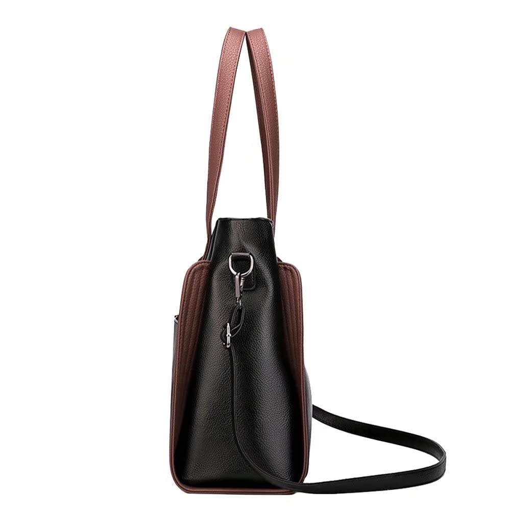 Stylish Mudono Women's Top Handle Shoulder Bag - PU Leather Crossbody Purse with Large Capacity, Retro Tote Bag for Work, Travel & Everyday Use