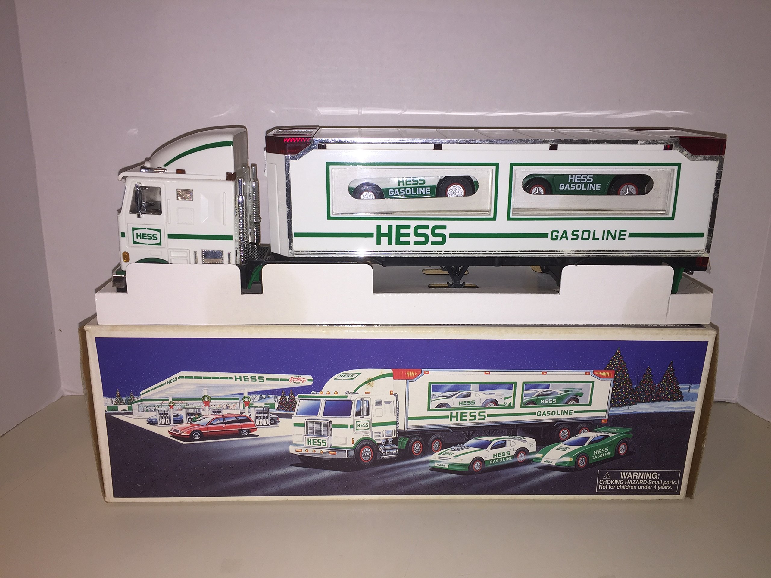 Hess 1997 Toy Truck with 2 Racers - Vintage Collectible Diecast Vehicle for Kids & Adults - Perfect for Playtime, Display & Holiday Gifts