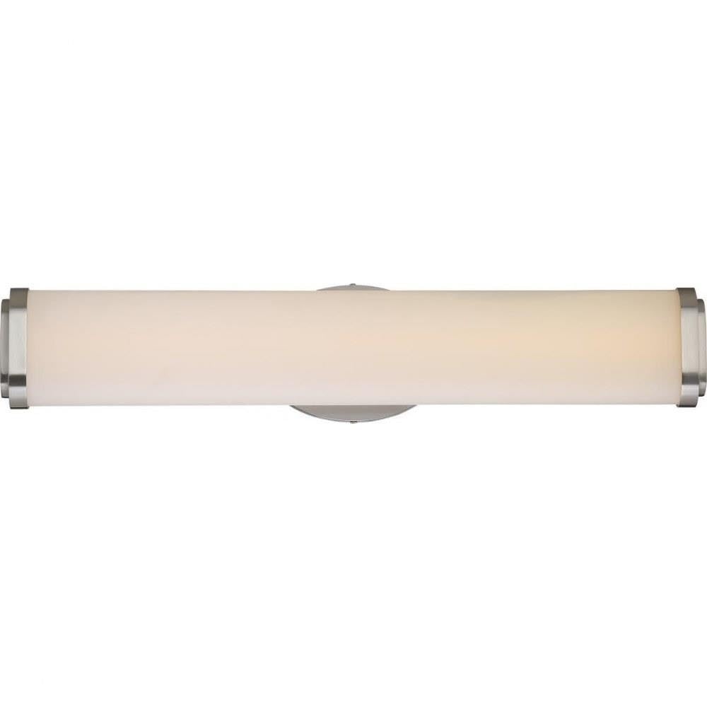 Nuvo 62/912 24-Inch Brushed Nickel Single Light Bathroom Vanity Fixture - Perfect for Modern Bathrooms & Dressing Areas