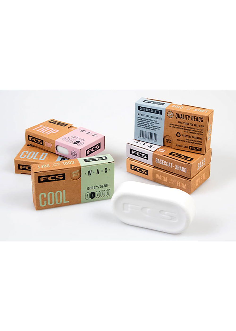 Premium FCS Surfboard Wax Base Coat - Non-Slip Grip for All Water Temperatures | Ideal for Surfing, Bodyboarding & Water Sports