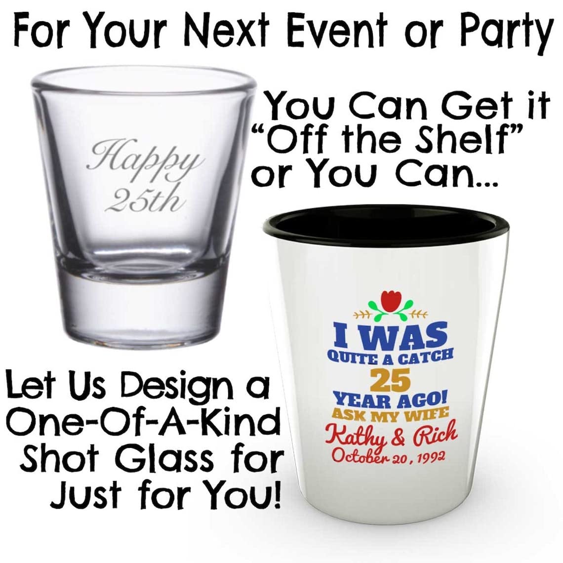 mmandiDESIGNS Funny Broccoli Sting Fans Shot Glass - Parody of Roxanne with Singing Guitar - Perfect for Veggie Lovers & Cocktail Parties - Unique Gift for Music & Vegetable Enthusiasts