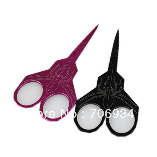 12-Piece Stainless Steel Eyebrow Scissors & Trimmer Set - Professional Beauty Tools for Precise Shaping (Black & Purple) - Perfect for Salon, Home Use, and Travel Grooming Kit