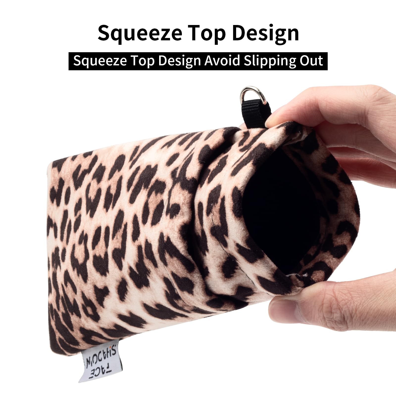 Soft Double Glasses Case with Squeeze Top & Cleaning Cloth - Protective Eyewear Storage for Women & Men - Perfect for Travel, Work & Everyday Use