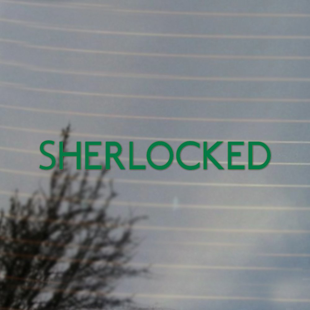 Sherlock Holmes Vinyl Decal Sticker - Premium Cosplay & Fan Gear for Laptops, Cars, Windows - Green Detective Theme for Sherlocked Fans & Collectors