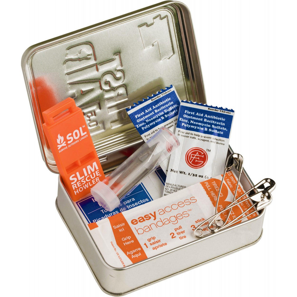 Adventure First Aid Kit - Compact & Portable Emergency Medical Supplies for Hiking, Camping & Outdoor Activities