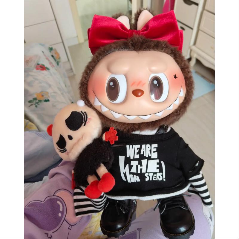 Labubu THE MONSTERS Catch Me If You Like Me Series - Limited Edition Black Vinyl Art Toy Collectible Figure for Display & Gift Giving