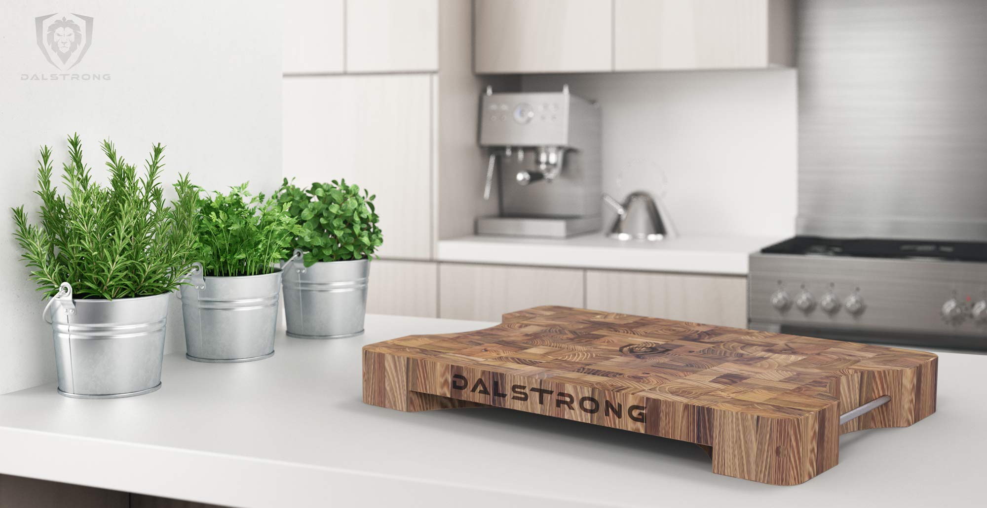 Premium Dalstrong End-Grain Teak Cutting Board 16