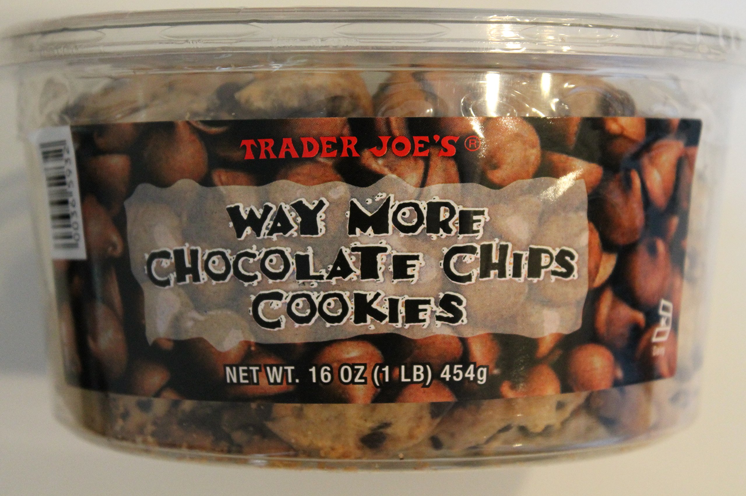Trader Joe's Way More Chocolate Chip Cookies 16 Oz - Delicious Soft Baked Cookies for Snacking, Parties & Gifts | Bulk Pack Chocolate Chip Cookies for Home, Office & School
