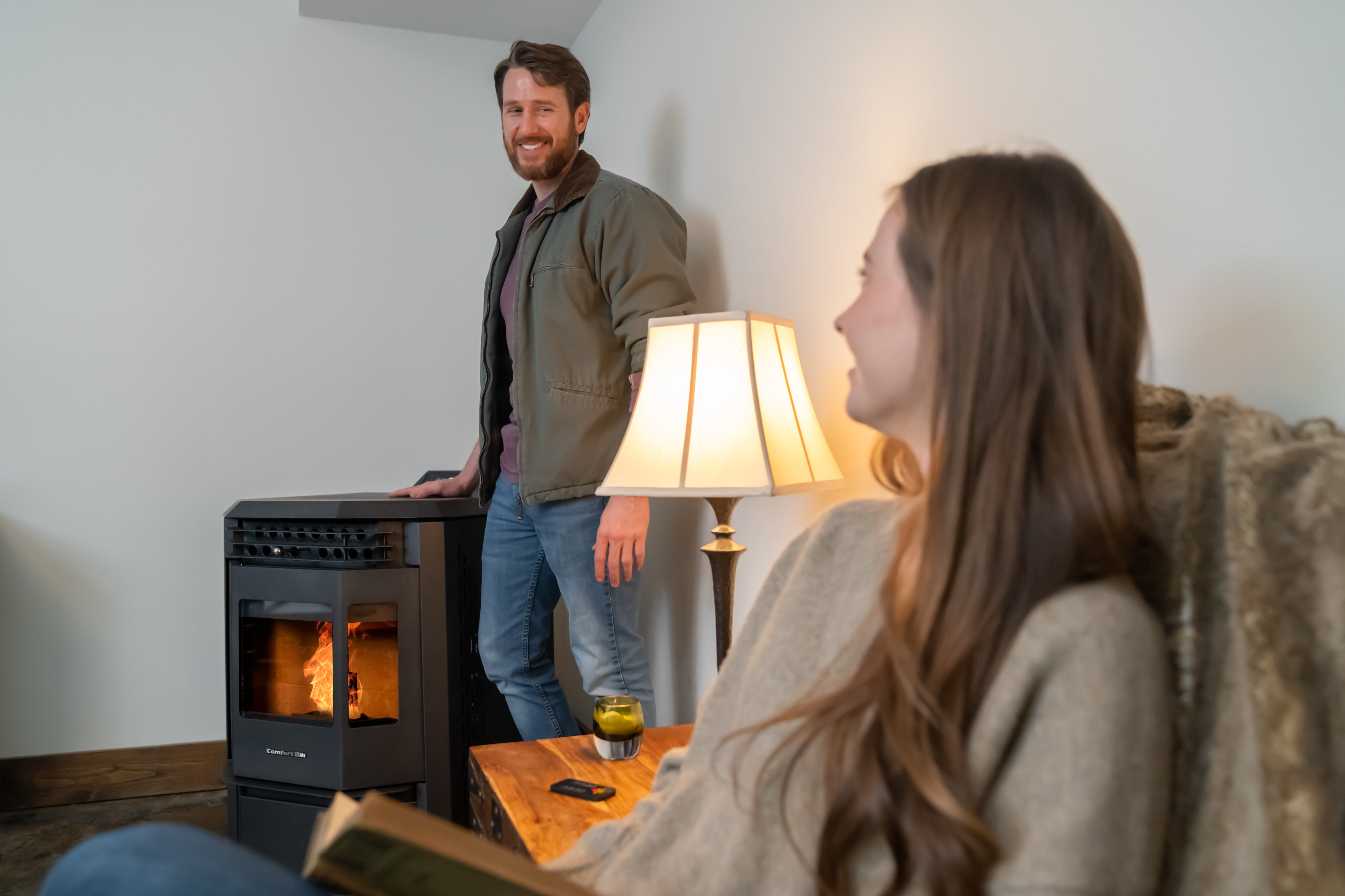 ComfortBilt HP22 Black Pellet Stove - High Efficiency Heating for Home & Cabin | Energy Saving Winter Warmth Solution