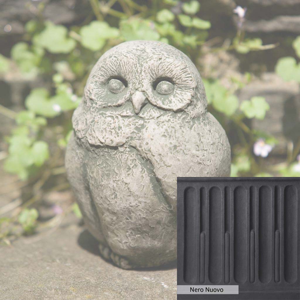 Campania International Baby Barn Owl Statue - Handcrafted Garden Decor for Outdoor & Indoor Use - Perfect for Patio, Lawn, and Home Decor