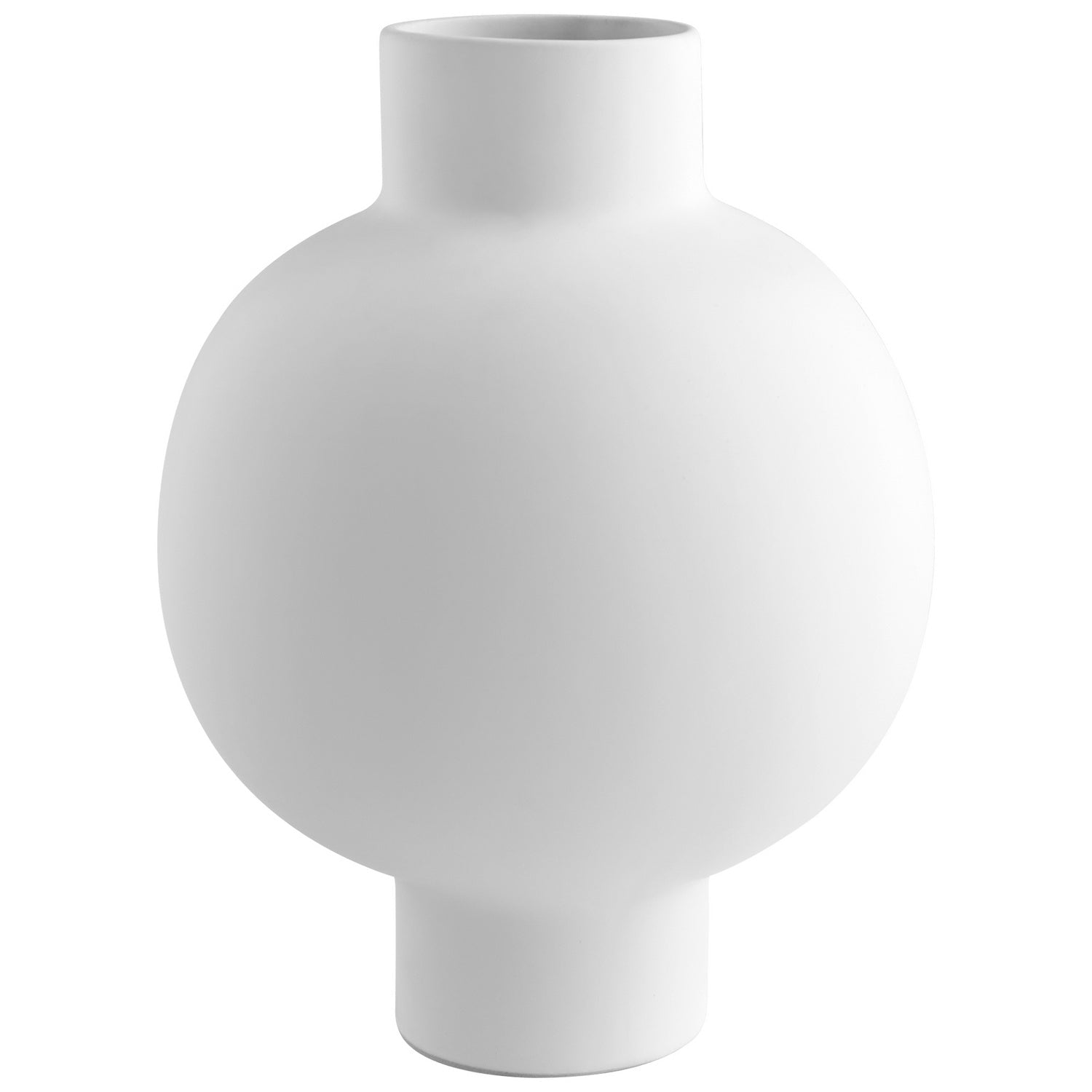 Cyan Design 10916 Libra Vase - White Small Glass Vase for Home Decor, Wedding Centerpiece & Floral Arrangements