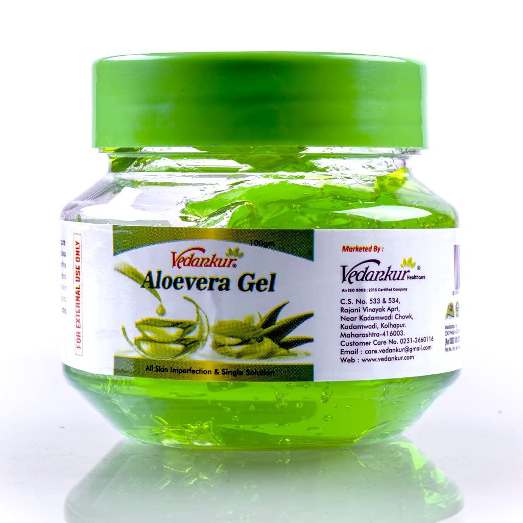 Organic Aloe Vera Gel for Skin & Hair - 3 Pack | Soothing Sunburn Relief, Moisturizing & Hydrating | Perfect for After Sun Care, Face & Body Hydration