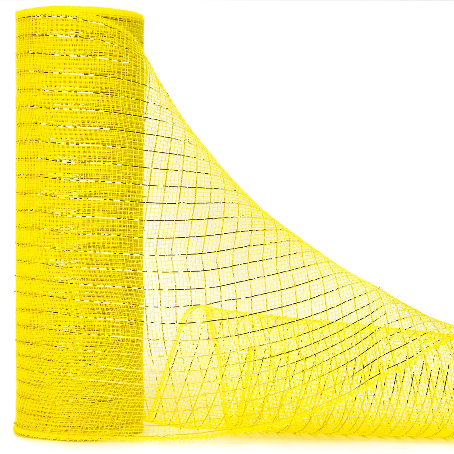 Ribbli Gold Foil Mesh Ribbon - 10x30ft for Wreaths & Christmas Decor