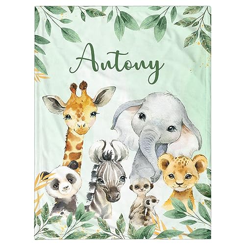 Leaves and Cute Animals - Green #2