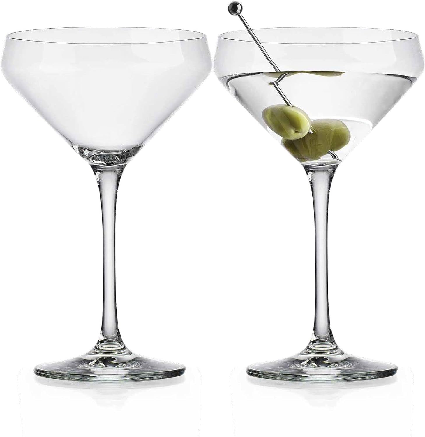 Premium 10.5oz Martini Glasses Set of 4 - Stemmed Cocktail Glasses for Margaritas, Martinis, Cosmopolitans & Gimlets - Elegant Barware with Gift Packaging - Perfect for Home Bars, Parties & Entertaining