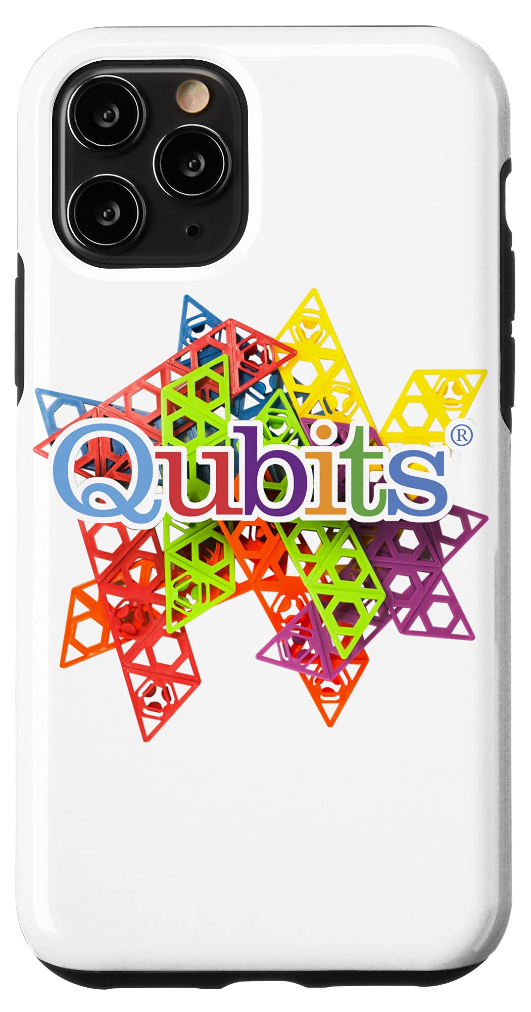 Premium iPhone 11 Pro Case - Shockproof & Scratch-Resistant Qubits Design Phone Cover for Men & Women - Perfect for Work, Travel and Everyday Protection