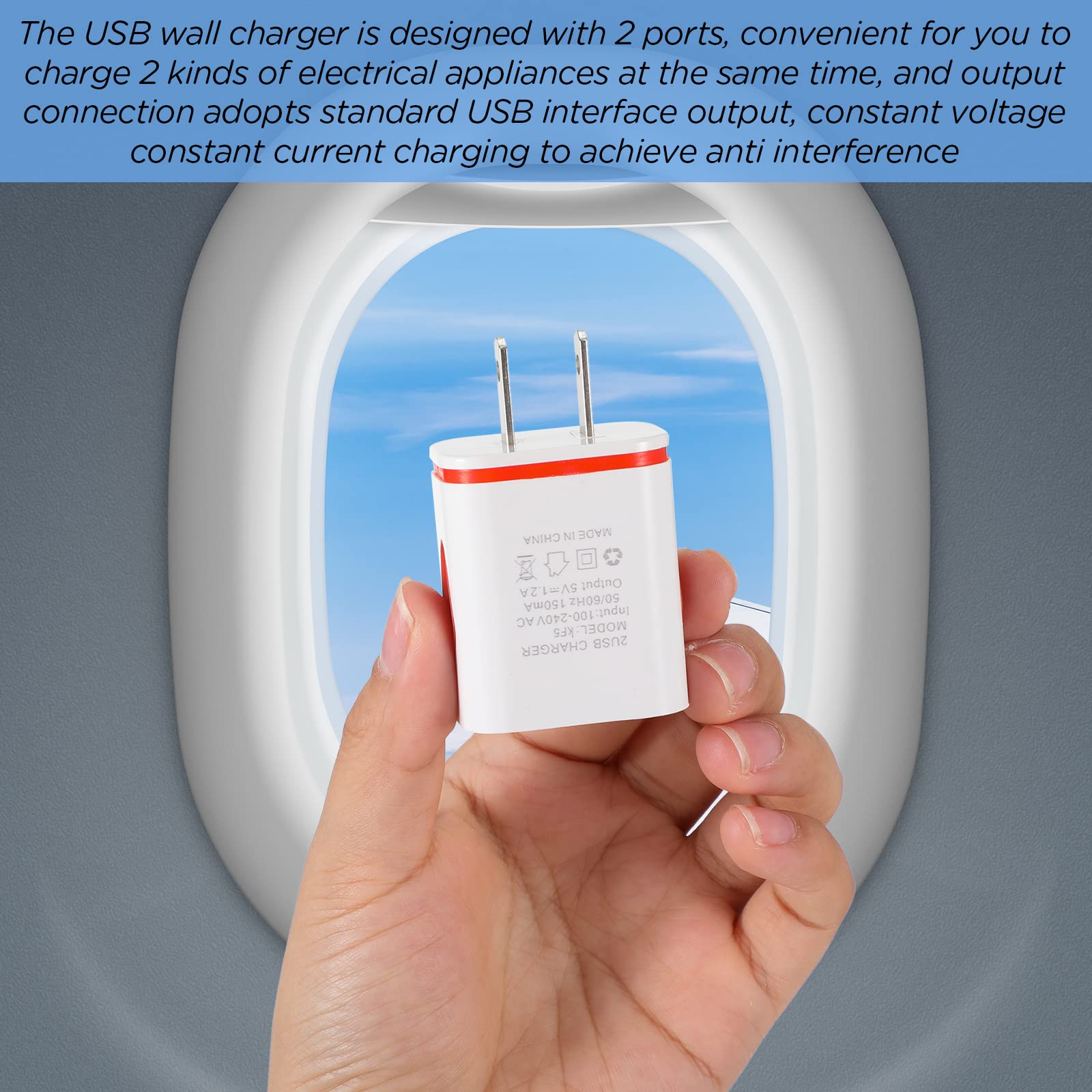Xuhal 12 Pack Fast USB Wall Charger Block - 2.1A Bulk Power Adapter Cube for iPhone, Samsung, iPad & Tablets - Colorful Travel Charging Plugs for Home, Office & Hotel Use