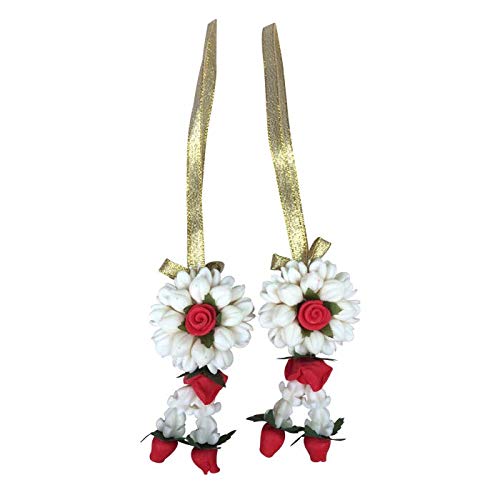 (Pack of 2) Handmade Thai Soap Garland - Jasmine & Rose Scented - Perfect for Wedding Decor, Spa Gifts & Home Fragrance