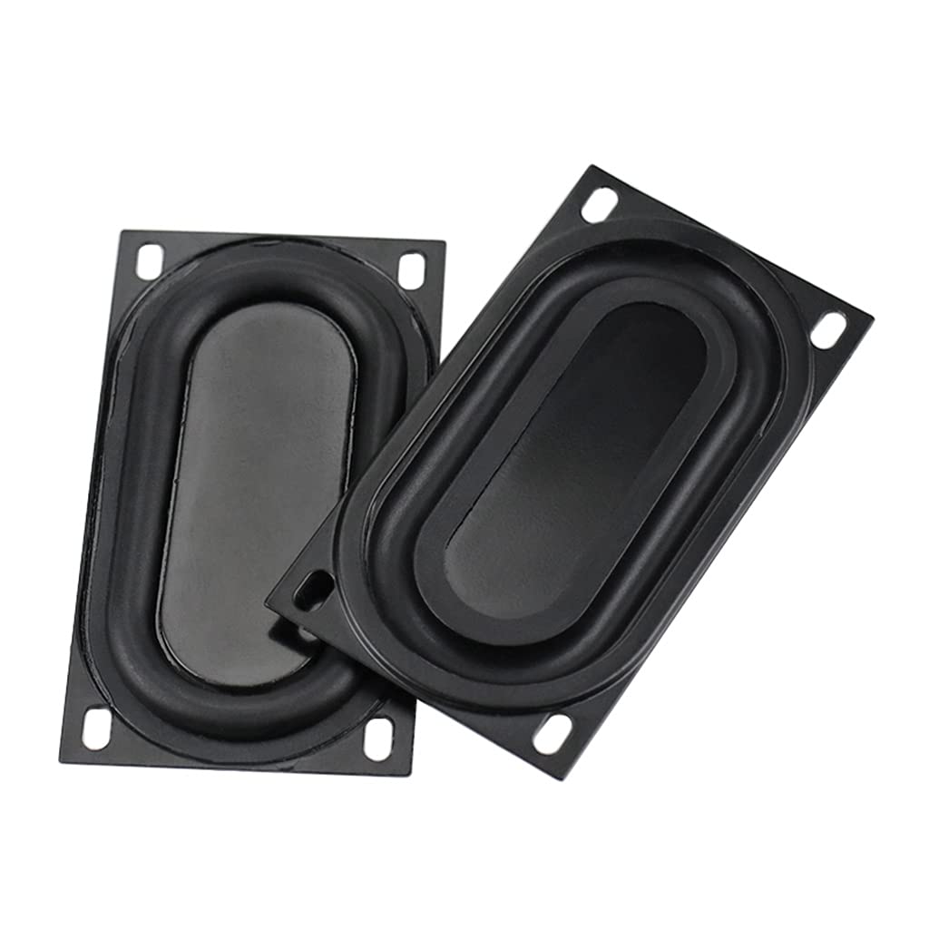 2 Pcs 50x90mm Bass Speaker Passive Radiator - Rubber Vibration Plate Subwoofer DIY Replacement Kit for Enhanced Audio Performance - Perfect for Home Theater, Car Audio, and Speaker Repair Projects