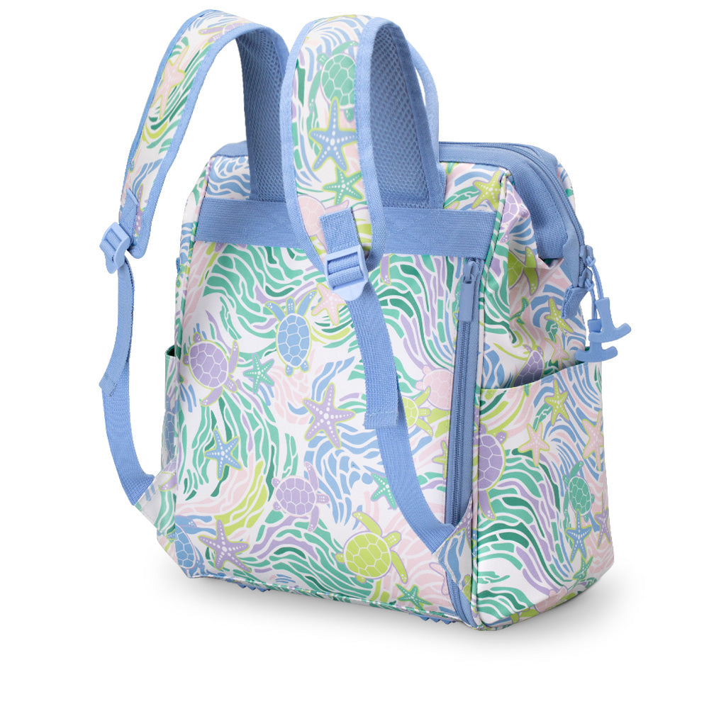 Sea Swirl Packi 24 Backpack Cooler - Insulated Waterproof Beach Bag for Picnics, Camping & Outdoor Adventures | Perfect for Pool Parties, Hiking & Tailgating