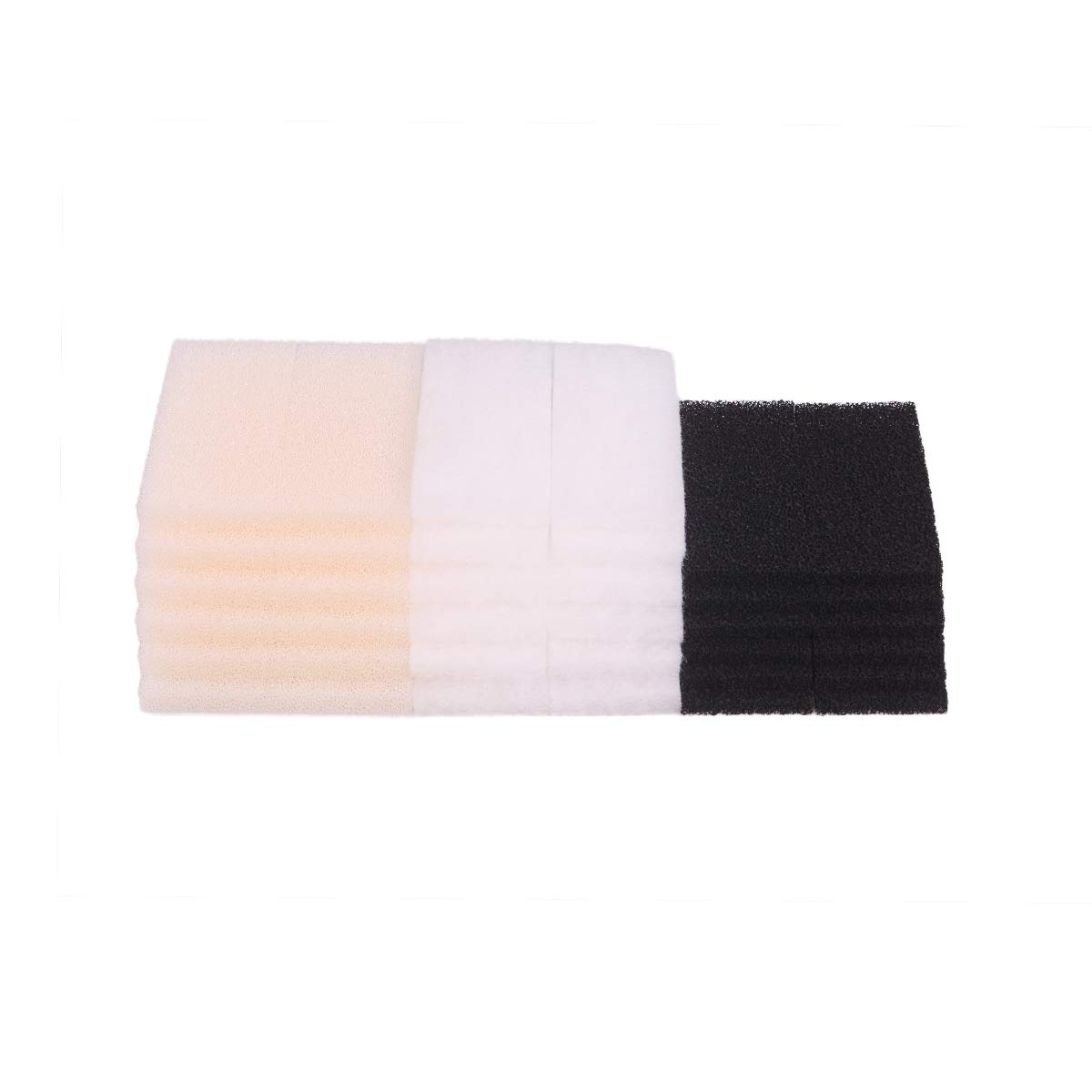 Fluval U2 Filter Replacement Pads - 12 Foam Pads, 12 Carbon Filters, 12 Polyester Pads for Aquarium Water Filtration | Compatible with Fluval U2 Filter System | Perfect for Freshwater & Saltwater Fish Tanks