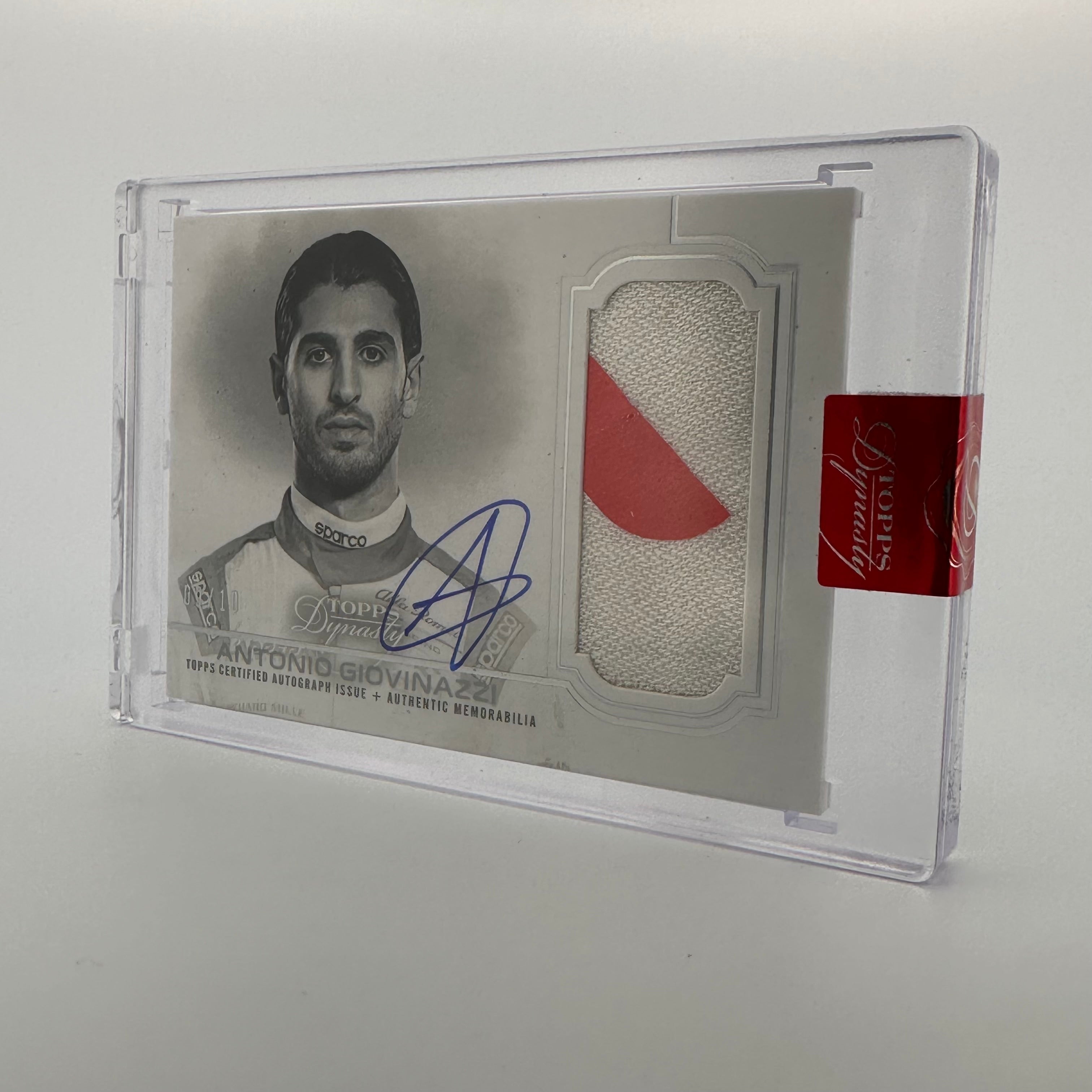 2020 Topps Dynasty F1 Antonio Giovinazzi #DAP IAG Silver Auto Patch Single Card - Collectible Racing Memorabilia for F1 Fans and Sports Card Enthusiasts