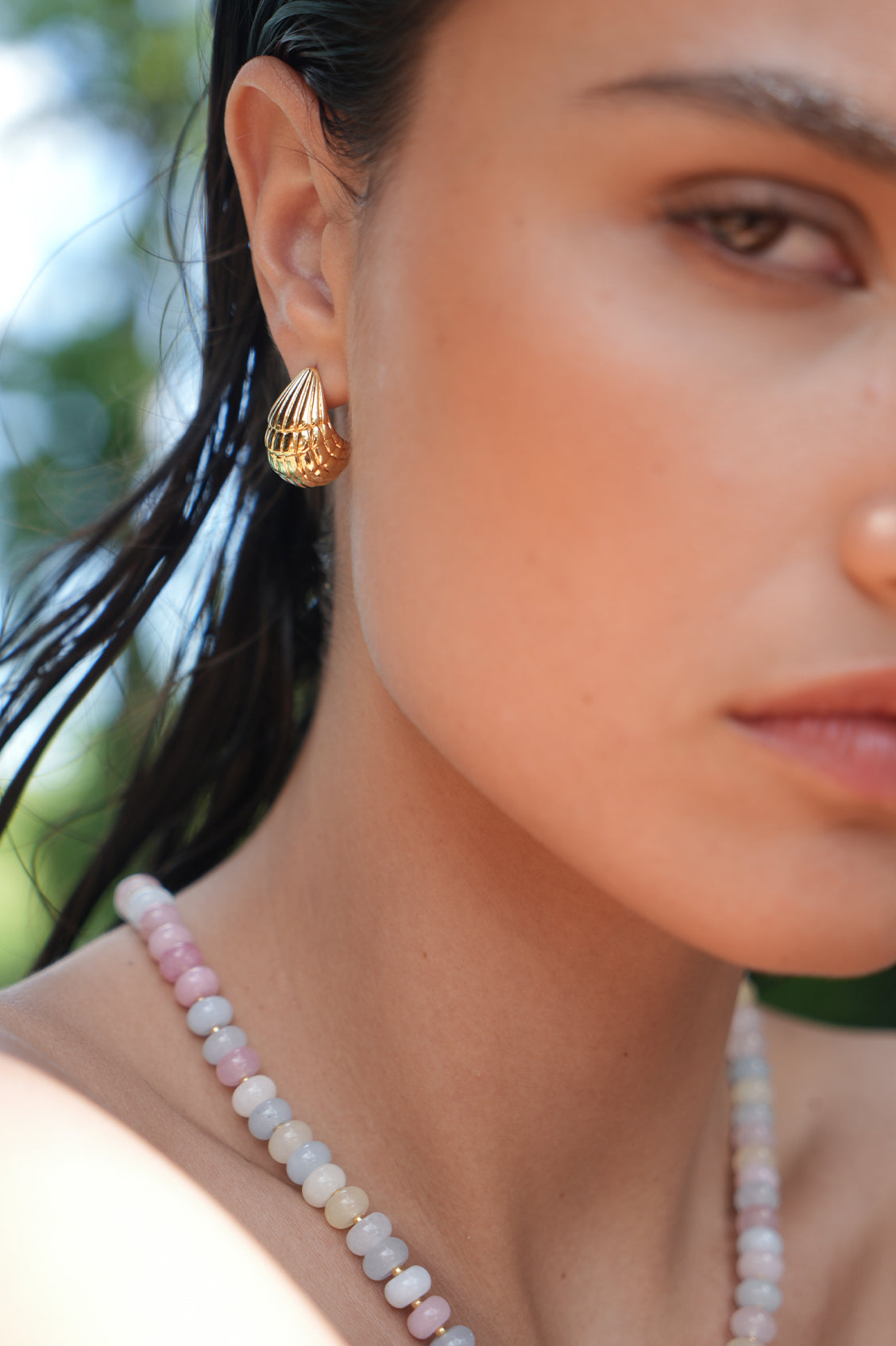 Handmade Seashell Teardrop Earrings for Women - Natural Beach Jewelry - Perfect for Summer Vacation, Boho Style Outfits and Beach Weddings
