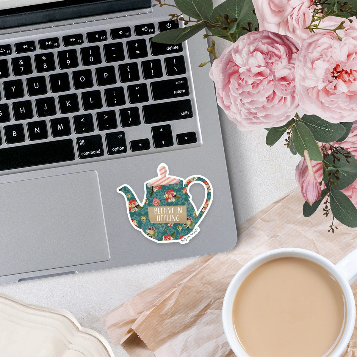 Believe in Healing Vinyl Sticker - Waterproof & Durable Decal for Laptops, Cars, Journals - Inspirational Gift for Self-Care & Wellness Enthusiasts