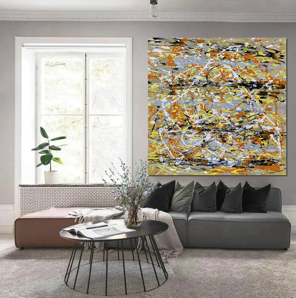 Modern Abstract Acrylic Wall Art Paintings for Living Room & Bedroom - Large Contemporary Canvas Art Decor - Perfect for Home, Office & Gift Giving
