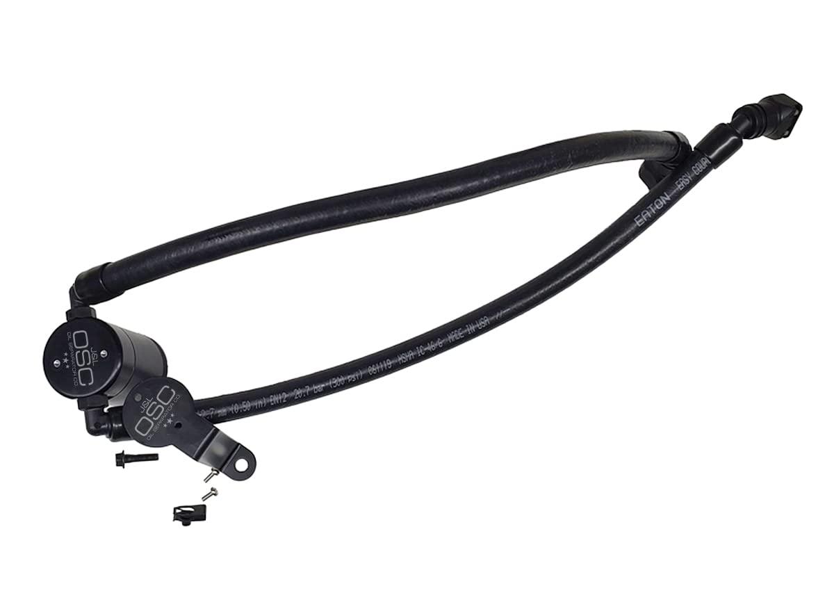 J&L Oil Separator 3.0 - Compatible with 2020-2025 Ford Explorer 3L & Lincoln Aviator 3L (Passenger Side, Black) | Engine Protection & Performance Upgrade for SUVs