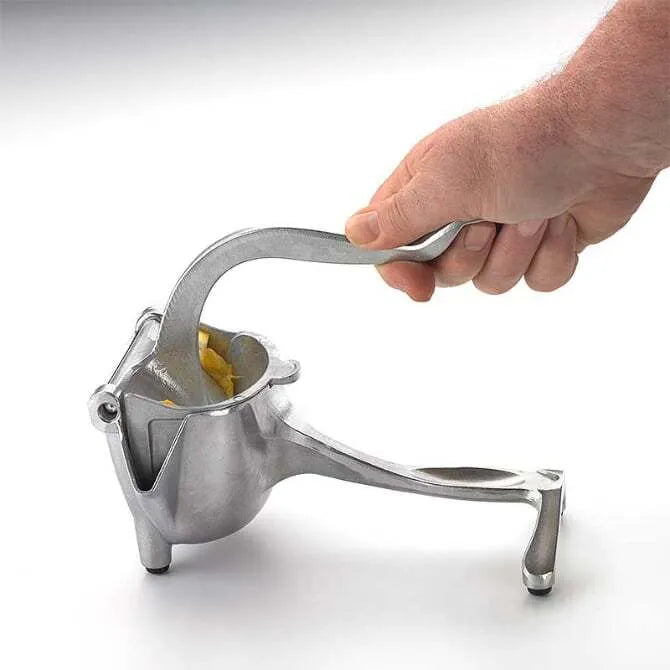Large Aluminum Citrus Juicer - Heavy Duty Manual Hand Press for Oranges, Lemons & Limes - Perfect for Cocktails, Baking & Healthy Juicing at Home
