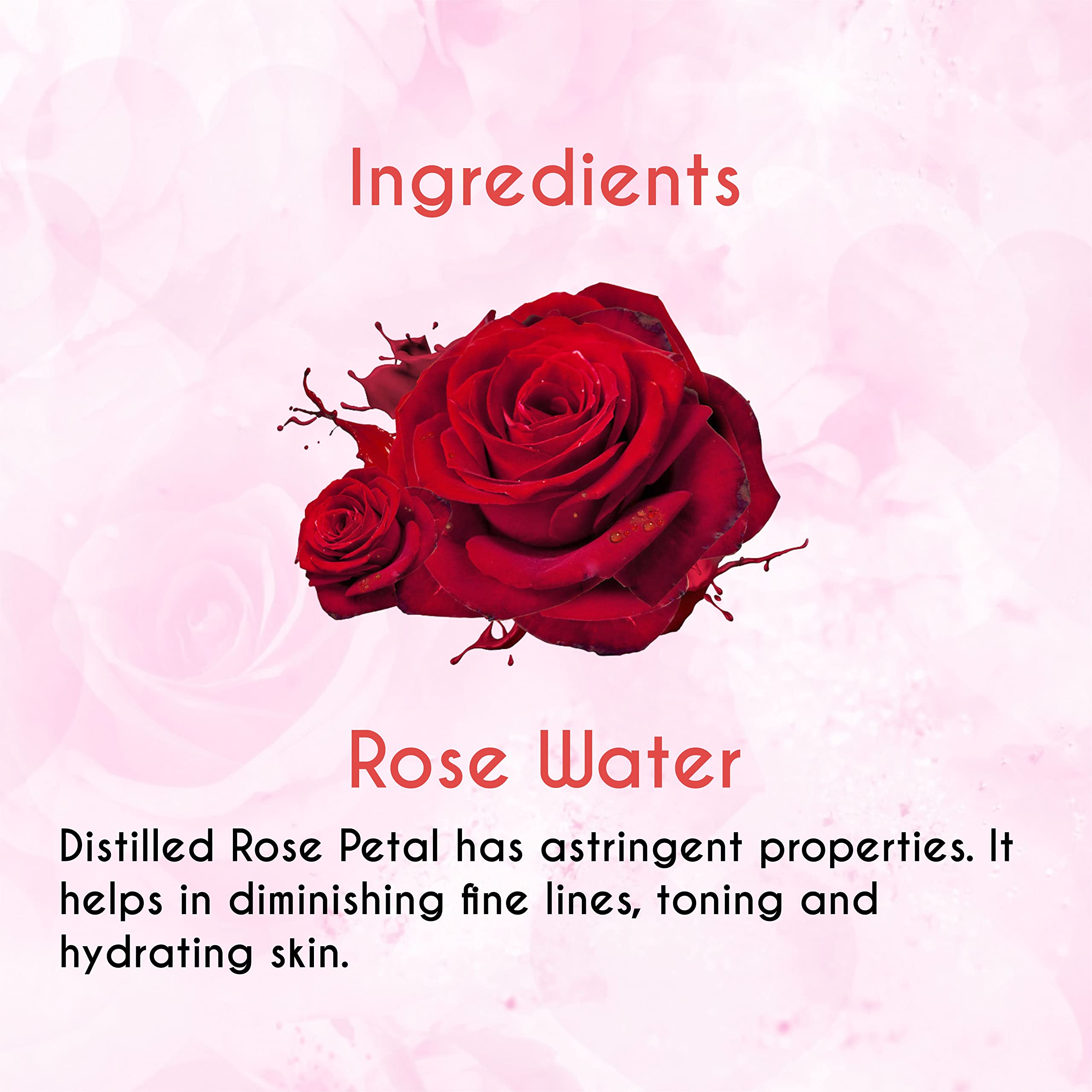 Econature Natural Rose Water Face Toner 200ml | Organic Gulab Jal Hydrating Mist | Alcohol-Free Skin & Hair Spray | For Dry Skin, Acne Care & Hair Shine | Perfect for Daily Skincare, Makeup Setting & Summer Refreshment