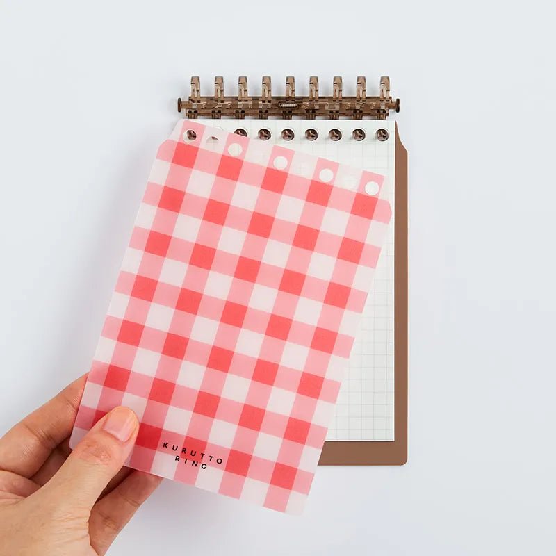 Kurutto Ring Mini Binder Cover - Maruman Refillable Notebook Cover for A5 Size, Durable & Stylish - Perfect for School, Office, and Travel Organization