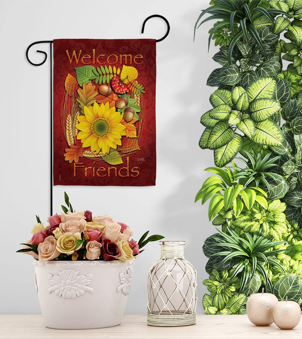 Breeze Decor Fall Harvest Flags Set - House & Garden Decor for Autumn
