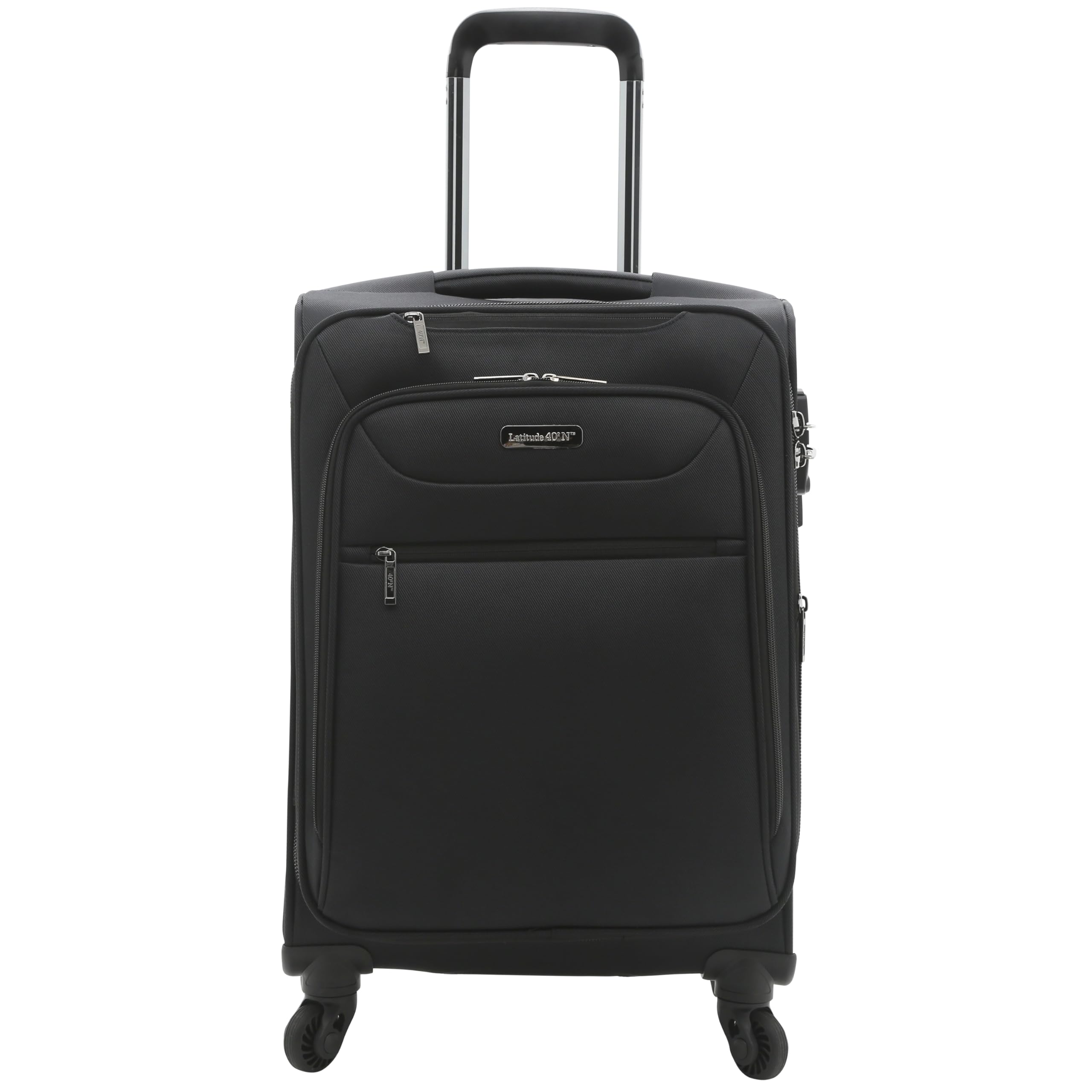 Travelers Club Explorer Expandable 28-Inch Check-In Luggage - Black Suitcase for Air Travel, Business Trips & Vacation Packing