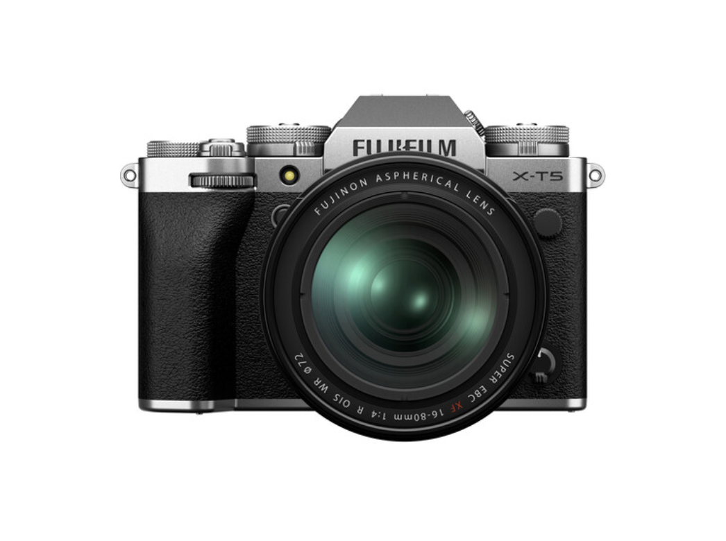 FUJIFILM X-T5 Mirrorless Digital Camera with 16-80mm Lens Kit - Silver (Japan Import) - Perfect for Travel Photography, Vlogging & Street Shooting
