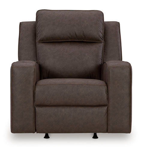 Lavenhorne Umber Recliner 6330625 - Premium Leather Reclining Chair with Lumbar Support for Living Room, Home Theater & Office Use
