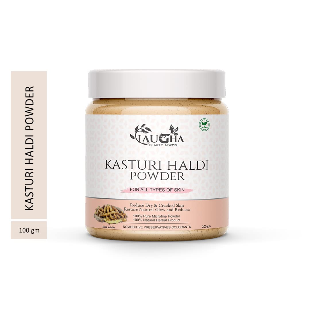 Pure Kasturi (Wild) Haldi Turmeric Powder for Spotless, Pimple-Free & Glowing Skin - 100g Face Pack for Brightening & Acne Treatment - Perfect for Daily Skincare & Natural Beauty Routine