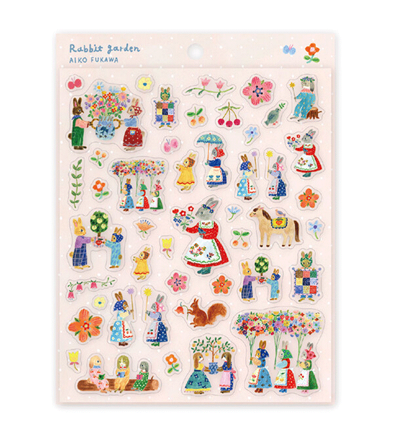 Aiko Fukawa Rabbit Stickers - Adorable Vinyl Decals for Laptops, Water Bottles & DIY Crafts - Perfect for Scrapbooking, Journals & Home Decor