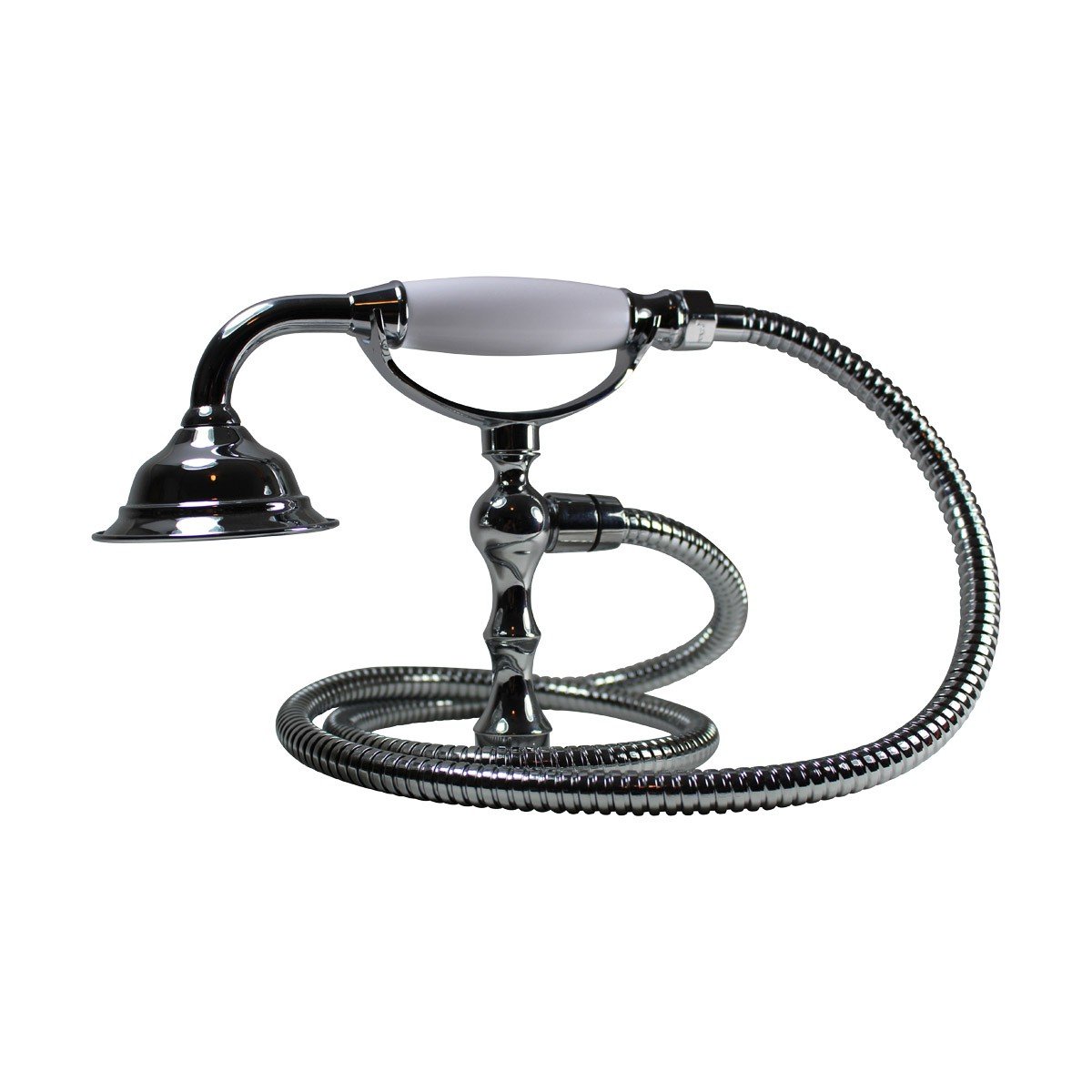 Renovators Supply Handheld Shower Head with 58-Inch Chrome Flexible Hose - Adjustable Spray Settings, Easy Installation for Bathroom & Shower Renovation - Perfect for Elderly, Kids, and Pet Washing