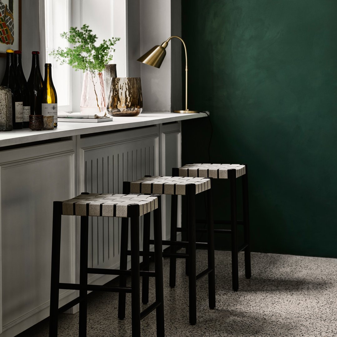 Betty TK7 Counter Height Bar Stool - Modern Kitchen Island Stool for Dining, Breakfast Nook & Home Bar - Adjustable Height & Comfortable Seat