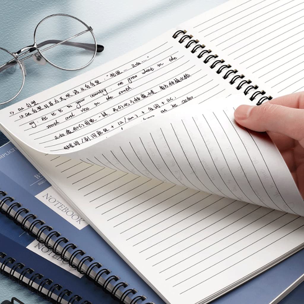 Premium Spiral Notebook B5 - Thickened Paper, Elegant Design for Journaling, Homework & Office Notes - Ideal for School, Business & Daily Planning (Color: Blue)