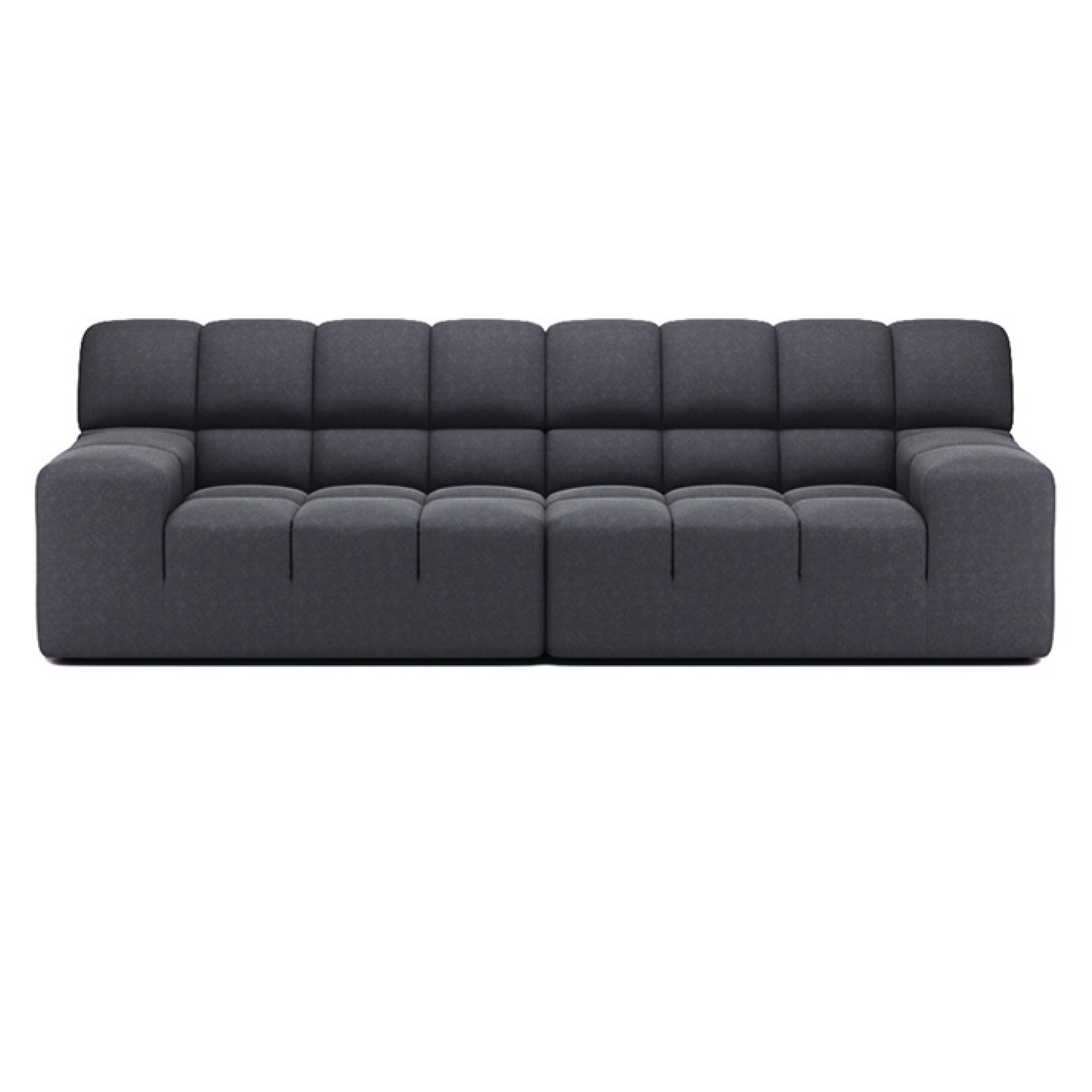 Roger 3-Seater Modular Sofa - Modern Sectional Couch for Living Room, Lounge & Office - Soft Fabric Upholstery, Easy Assembly, Space-Saving Design