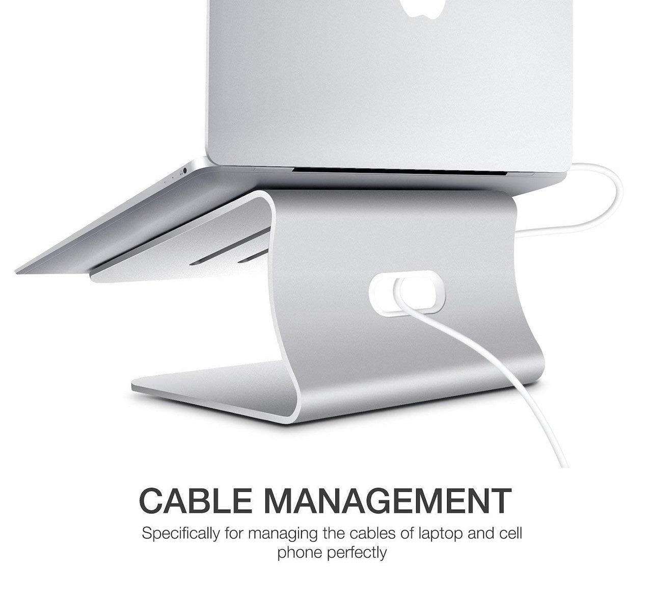 Best Aluminum Laptop Stand - Ergonomic & Cooling Computer Holder for Desk - Perfect for Home Office, Gaming & Workstation Setup