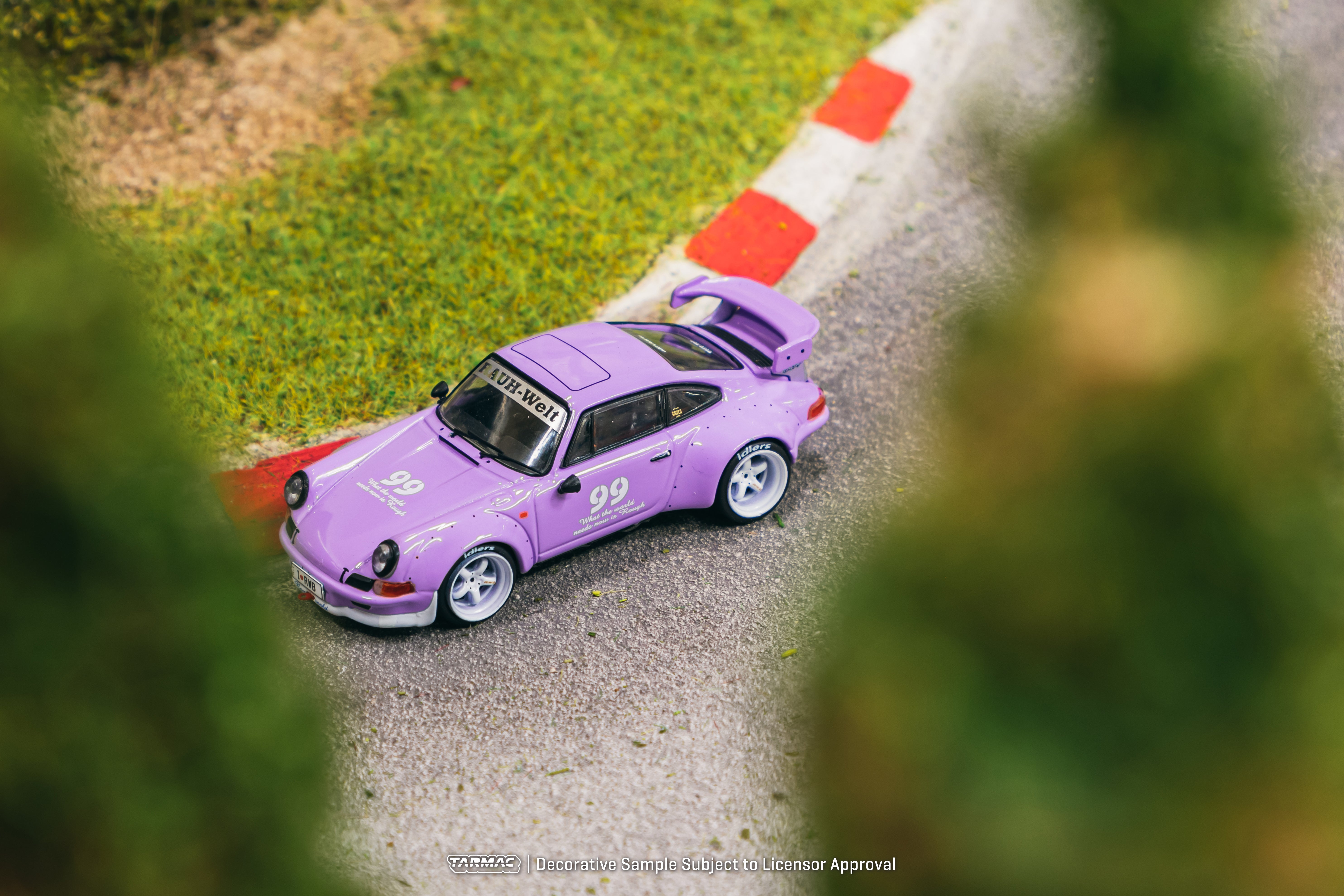 Tarmac Works 1/64 Scale RWB Backdate Violetta Idlers 12 Hours 2016 Diecast Model Car - Perfect for Collectors & Racing Enthusiasts