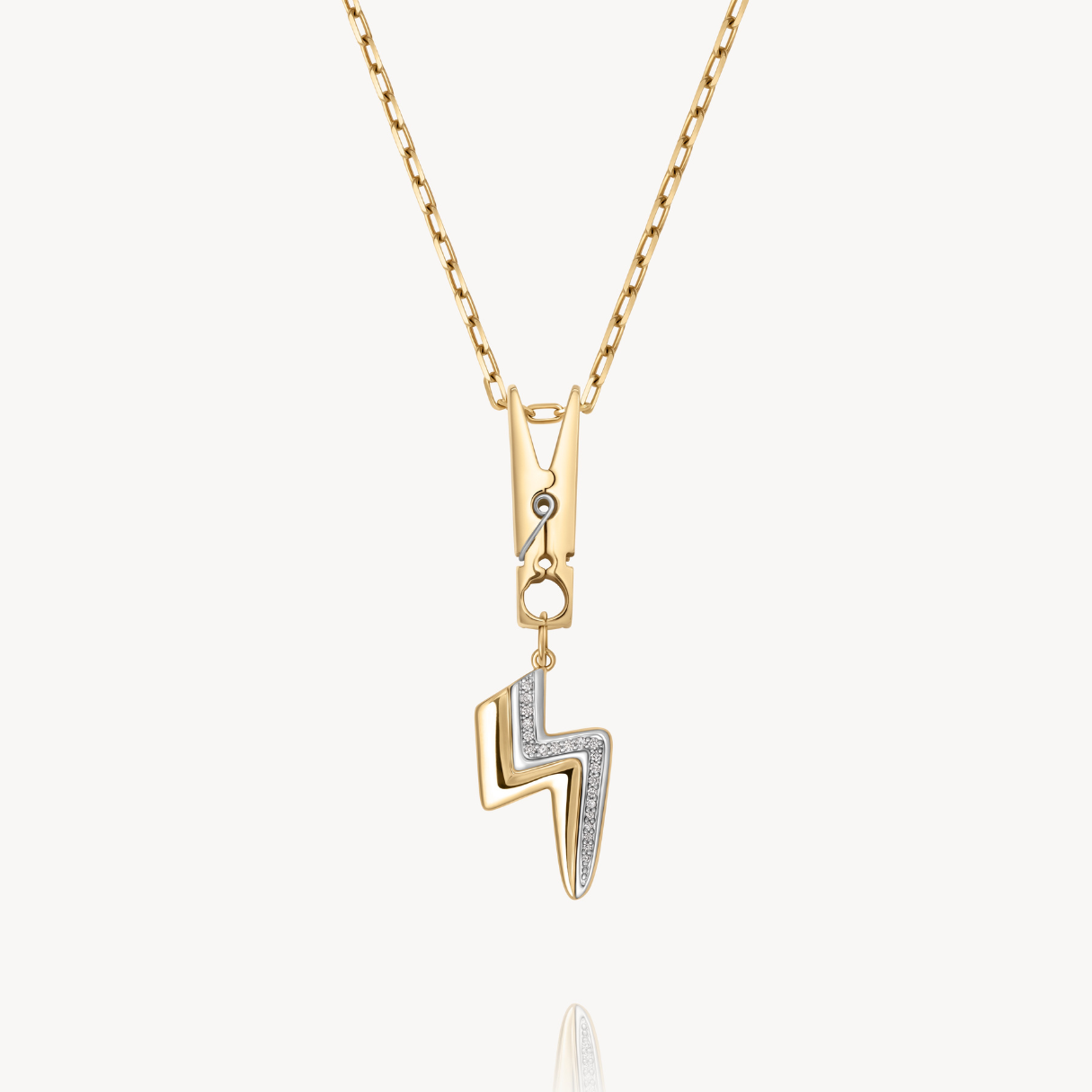 Lightning Bolt Charm Pendant Necklace - Sterling Silver or Gold Plated - Perfect for Gifts, Jewelry Making & Everyday Wear