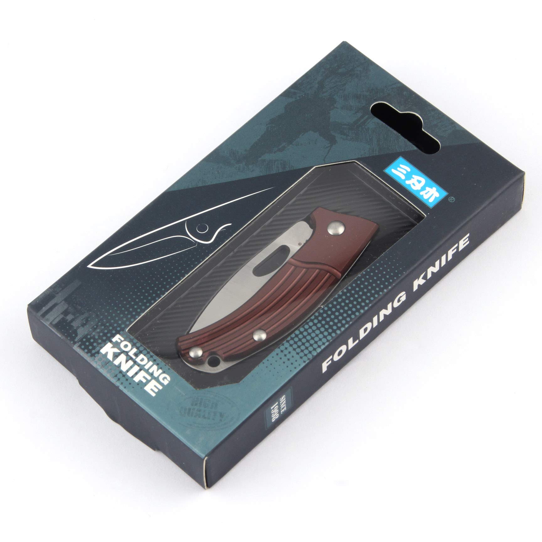 Sanrenmu 4110 Mini Pocket EDC Folding Knife - Compact Everyday Carry Knife for Camping, Hiking & Outdoor Survival - No Lock Design for Safe Use