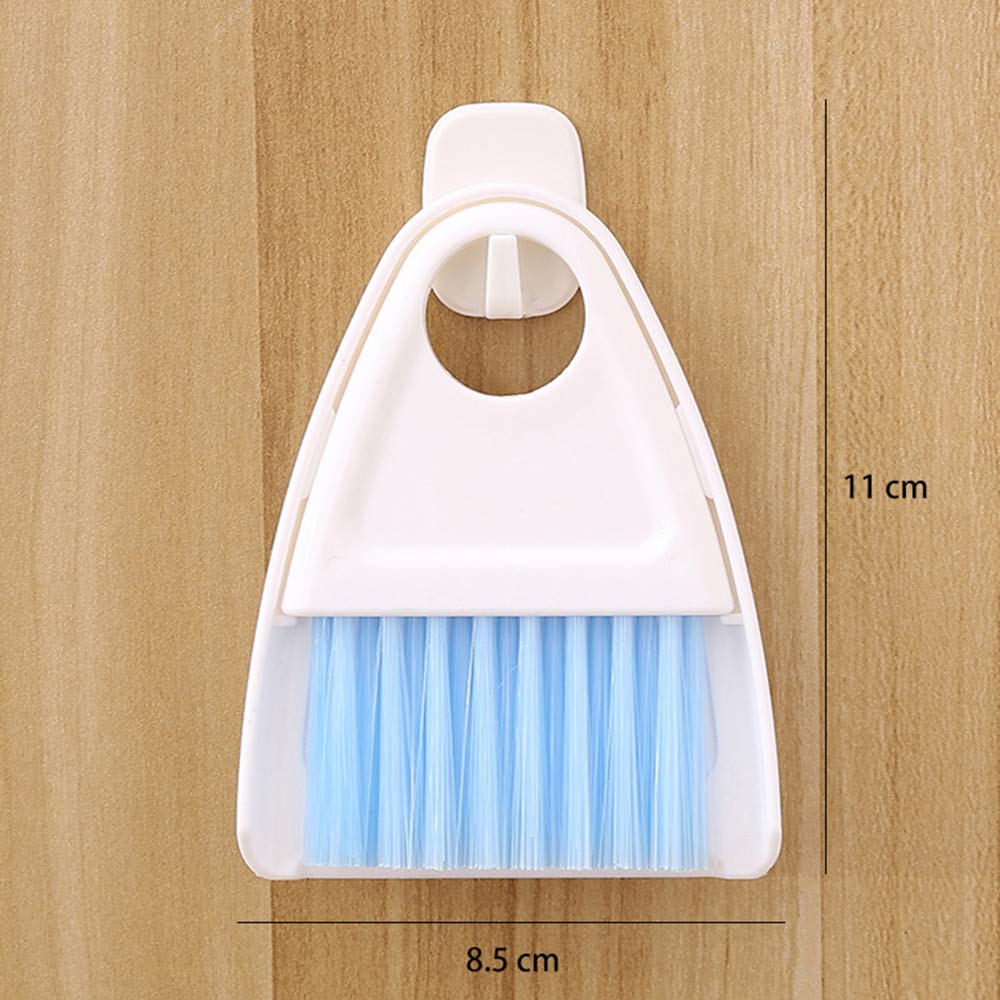 Mini Broom & Dustpan Set - Compact Cleaning Tool for Tables, Countertops, Keyboards & Pet Hair